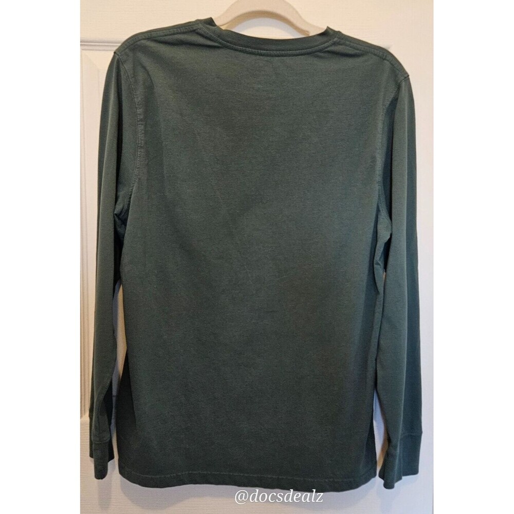 Eddie Bauer Green Long-Sleeve Tee Men's Medium - Picture 2 of 7